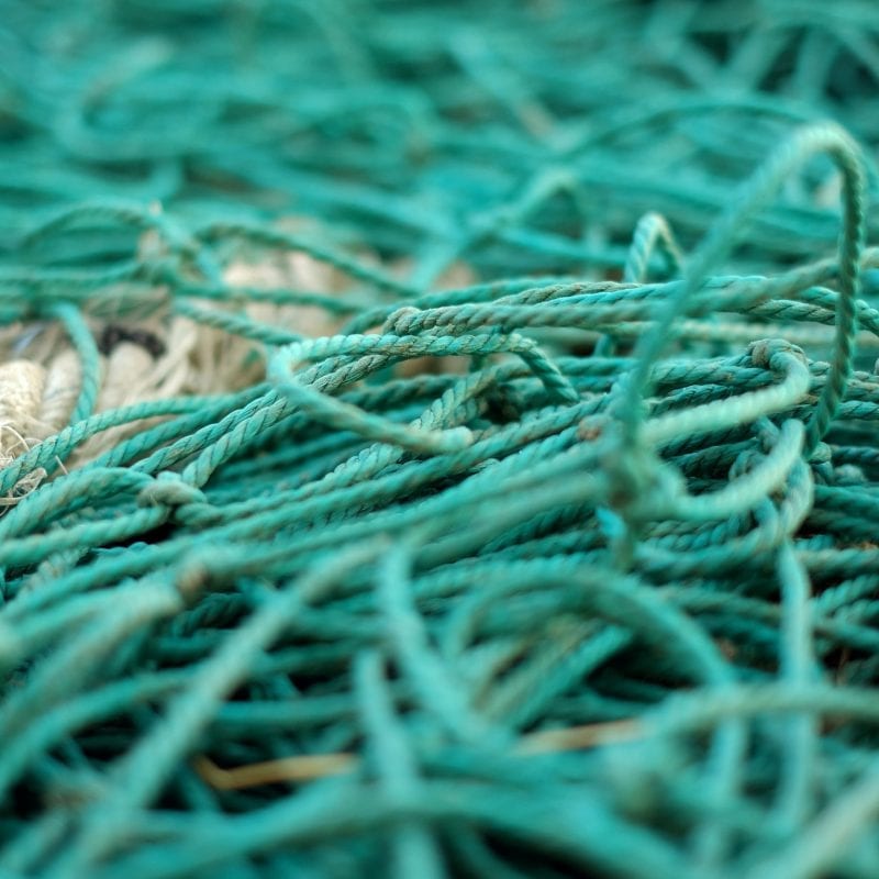 green-fishing-net