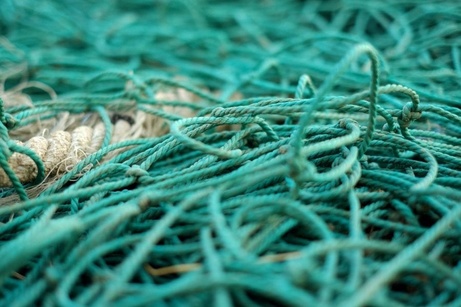 green-fishing-net