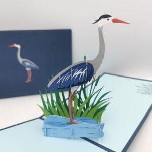 Heron Pop Up Card