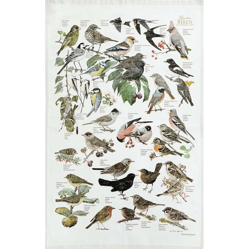 Garden Bird Tea Towel