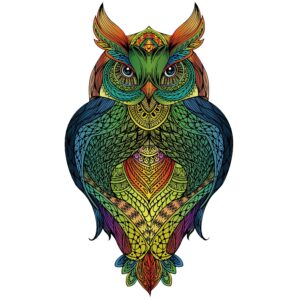Rainbow Owl Wooden Puzzle