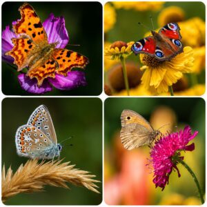 Robert O’Leary Wildlife Coasters 4 pack – Butterflies